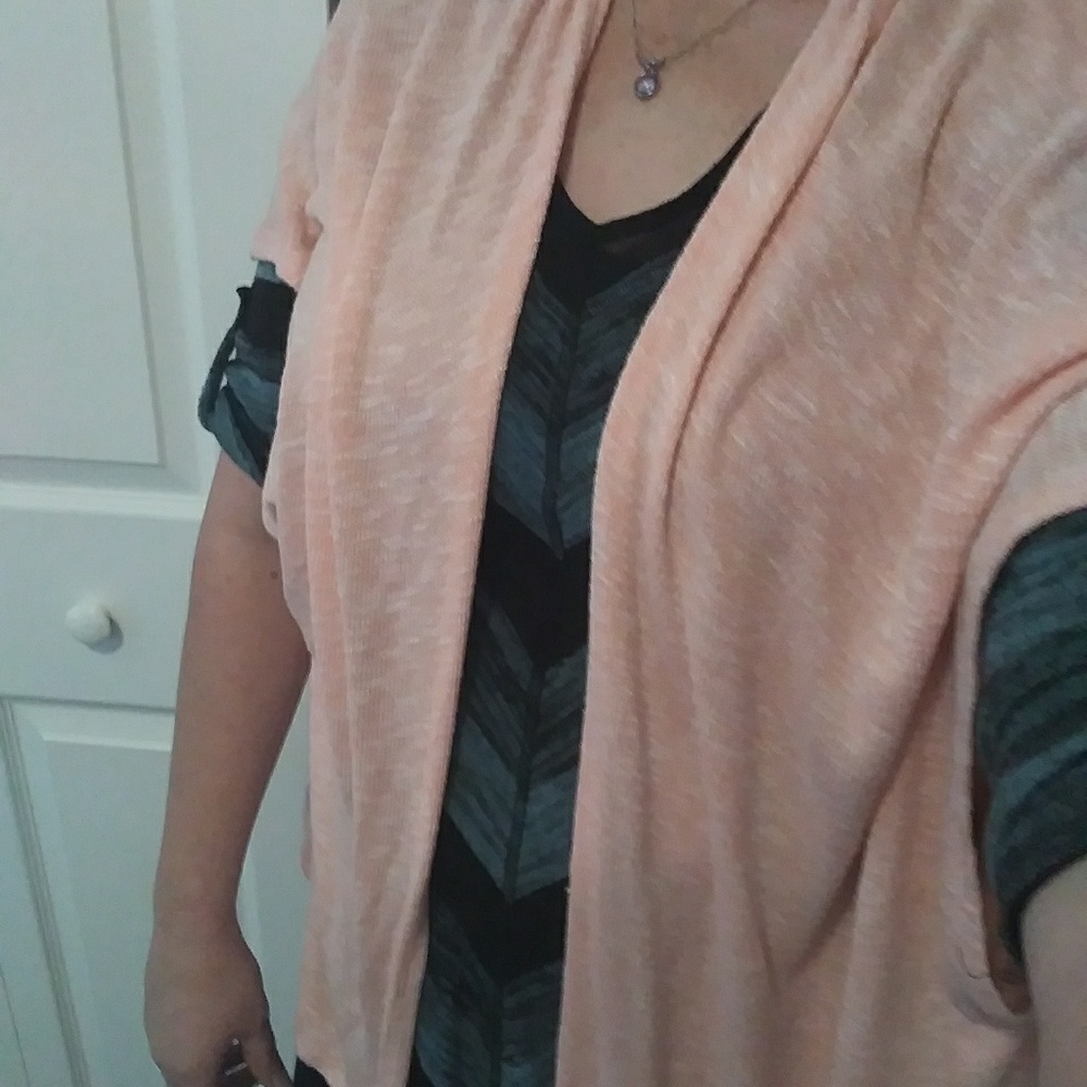 Mudd sz L Pink Cardigan